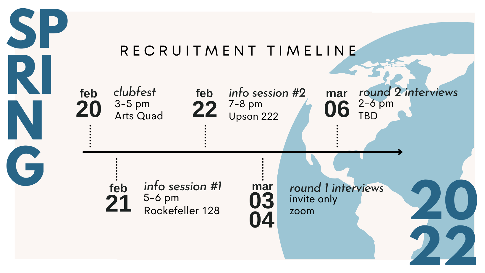 Spring 22 Recruitment Timeline